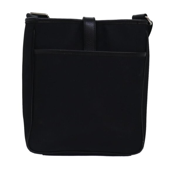 BURBERRY Nova Check Shoulder Bag Nylon Beige Black Auth - Picture 8 of 16